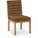  Color_Saddle -- Evelyn Saddle Velvet Upholstered Dining Chair IMAGE 1