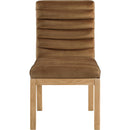  Color_Saddle -- Evelyn Saddle Velvet Upholstered Dining Chair IMAGE 3