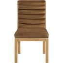 Meridian Evelyn Saddle Velvet Dining Chair IMAGE 3
