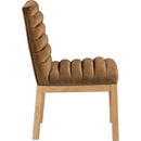  Color_Saddle -- Evelyn Saddle Velvet Upholstered Dining Chair IMAGE 4