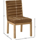  Color_Saddle -- Evelyn Saddle Velvet Upholstered Dining Chair IMAGE 8