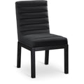  Color_Black -- Evelyn Black Velvet Upholstered Dining Chair IMAGE 1