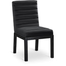  Color_Black -- Evelyn Black Velvet Upholstered Dining Chair IMAGE 1