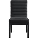  Color_Black -- Evelyn Black Velvet Upholstered Dining Chair IMAGE 3