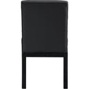  Color_Black -- Evelyn Black Velvet Upholstered Dining Chair IMAGE 5