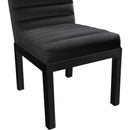  Color_Black -- Evelyn Black Velvet Upholstered Dining Chair IMAGE 6
