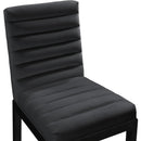  Color_Black -- Evelyn Black Velvet Upholstered Dining Chair IMAGE 7