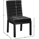  Color_Black -- Evelyn Black Velvet Upholstered Dining Chair IMAGE 8