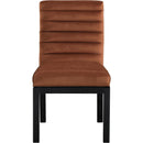  Color_Cognac -- Evelyn Cognac Velvet Upholstered Dining Chair IMAGE 3