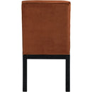  Color_Cognac -- Evelyn Cognac Velvet Upholstered Dining Chair IMAGE 5