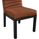  Color_Cognac -- Evelyn Cognac Velvet Upholstered Dining Chair IMAGE 6