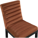  Color_Cognac -- Evelyn Cognac Velvet Upholstered Dining Chair IMAGE 7