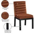  Color_Cognac -- Evelyn Cognac Velvet Upholstered Dining Chair IMAGE 9