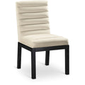  Color_Cream -- Evelyn Cream Velvet Upholstered Dining Chair IMAGE 1