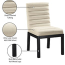  Color_Cream -- Evelyn Cream Velvet Upholstered Dining Chair IMAGE 9