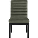  Color_Green -- Evelyn Green Velvet Upholstered Dining Chair IMAGE 3