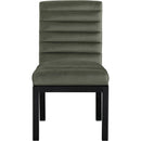 Meridian Evelyn Green Velvet Dining Chair IMAGE 3
