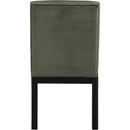  Color_Green -- Evelyn Green Velvet Upholstered Dining Chair IMAGE 5