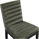  Color_Green -- Evelyn Green Velvet Upholstered Dining Chair IMAGE 7