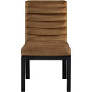  Color_Saddle -- Evelyn Saddle Velvet Upholstered Dining Chair IMAGE 3