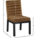  Color_Saddle -- Evelyn Saddle Velvet Upholstered Dining Chair IMAGE 8