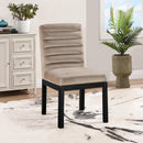  Color_Taupe -- Evelyn Taupe Velvet Upholstered Dining Chair IMAGE 2