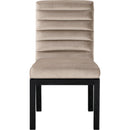  Color_Taupe -- Evelyn Taupe Velvet Upholstered Dining Chair IMAGE 3