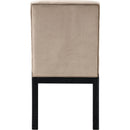  Color_Taupe -- Evelyn Taupe Velvet Upholstered Dining Chair IMAGE 5