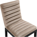  Color_Taupe -- Evelyn Taupe Velvet Upholstered Dining Chair IMAGE 7