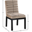  Color_Taupe -- Evelyn Taupe Velvet Upholstered Dining Chair IMAGE 8