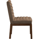  Color_Brown -- Evelyn Brown Velvet Upholstered Dining Chair IMAGE 4