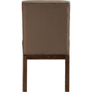  Color_Brown -- Evelyn Brown Velvet Upholstered Dining Chair IMAGE 5