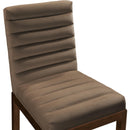  Color_Brown -- Evelyn Brown Velvet Upholstered Dining Chair IMAGE 7