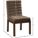  Color_Brown -- Evelyn Brown Velvet Upholstered Dining Chair IMAGE 8