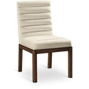  Color_Cream -- Evelyn Cream Velvet Upholstered Dining Chair IMAGE 1