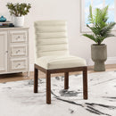  Color_Cream -- Evelyn Cream Velvet Upholstered Dining Chair IMAGE 2