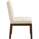  Color_Cream -- Evelyn Cream Velvet Upholstered Dining Chair IMAGE 4