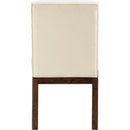  Color_Cream -- Evelyn Cream Velvet Upholstered Dining Chair IMAGE 5