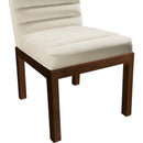  Color_Cream -- Evelyn Cream Velvet Upholstered Dining Chair IMAGE 6