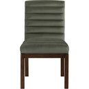  Color_Green -- Evelyn Green Velvet Upholstered Dining Chair IMAGE 3