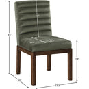  Color_Green -- Evelyn Green Velvet Upholstered Dining Chair IMAGE 8