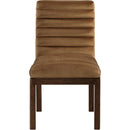  Color_Saddle -- Evelyn Saddle Velvet Upholstered Dining Chair IMAGE 3