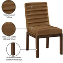  Color_Saddle -- Evelyn Saddle Velvet Upholstered Dining Chair IMAGE 9