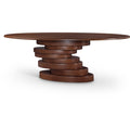  Color_Brown -- Moriah 90" Brown Ash Veneer Dining Table IMAGE 1