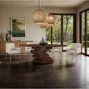  Color_Brown -- Moriah 90" Brown Ash Veneer Dining Table IMAGE 2