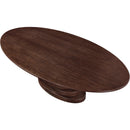  Color_Brown -- Moriah 90" Brown Ash Veneer Dining Table IMAGE 5