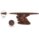  Color_Brown -- Moriah 90" Brown Ash Veneer Dining Table IMAGE 7