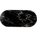  Color_Black -- Meridian Oval Messina Dining Table with Top and Pedestal Base IMAGE 6