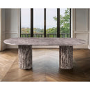  Color_Brown -- Messina 87" Brown Marble Dining Table IMAGE 2