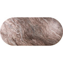 Meridian Messina Brown Marble Dining Table (3 Boxes) IMAGE 6